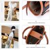 Luxury Women Cross Body Bags Trendy Genuine Cow Leather Lunch Bag Bucket Bag Food Basket Amazon Picnic Handbag Soft Top-handle