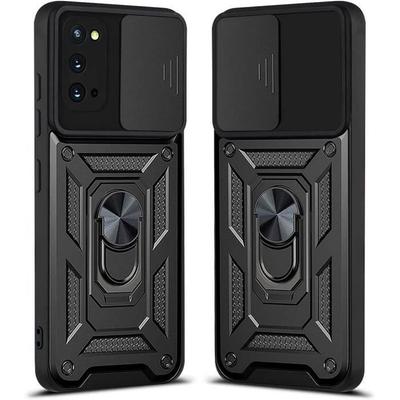 Protective Case - BOOLING - for Samsung Galaxy S20 - Black Army Style - Reinforced Edge - Anti-Scratch