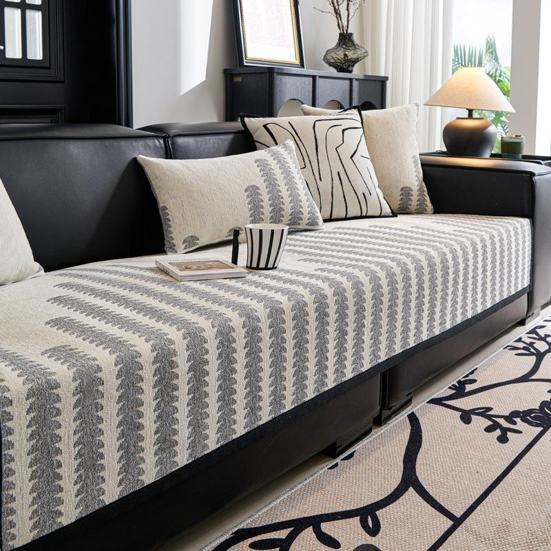 

Жаккардовая подушка для дивана из синели для пожилых людей, универсальная подушка для дивана для гостиной, нескользящая кожаная подушка для спинки дивана, полотенце 70x70