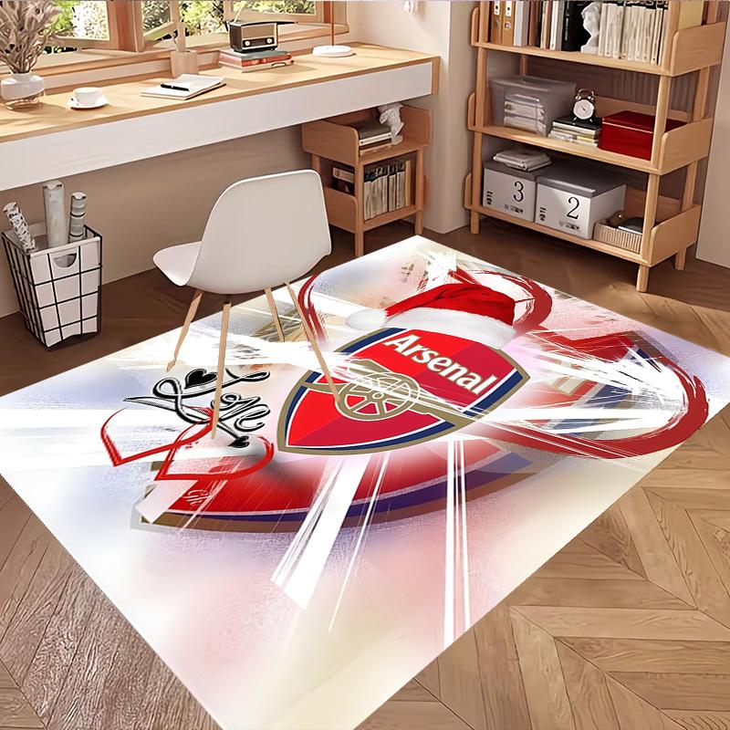 Arsenal F.C Print Rug, Washable Floor Carpet, For Entryway Dorm Laundry Room Office Study, Home Decor Birthday Christmas Gift