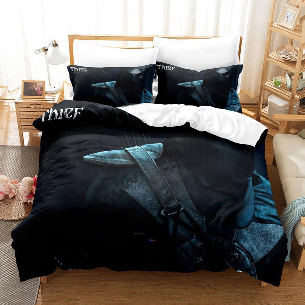Fashion 3d Print Game Thief Bedding Set Single Twin Full Queen King Size Bed Set Adult Kid Bedroom Duvetcover Sets Home Textiles