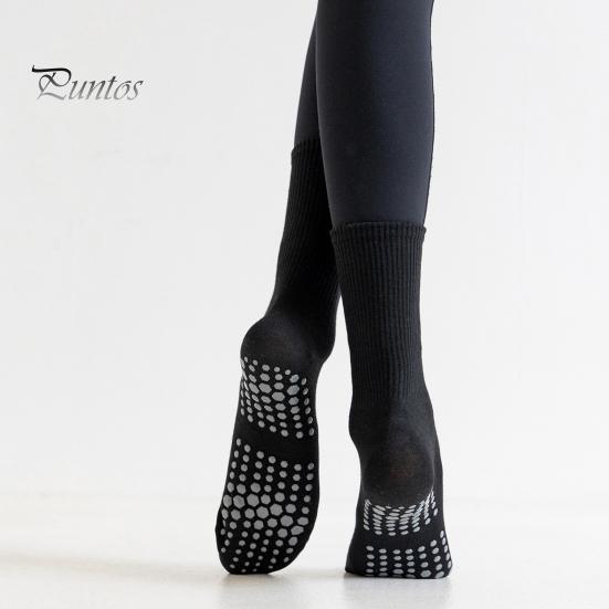 1 Paar Yoga-Socken mit rutschfestem Silikon-Greifer, atmungsaktiv, feuchtigkeitsableitend, professionelle Damen-Ballett-Tanz-Fitness-Pilates-Sport-Wadensocken