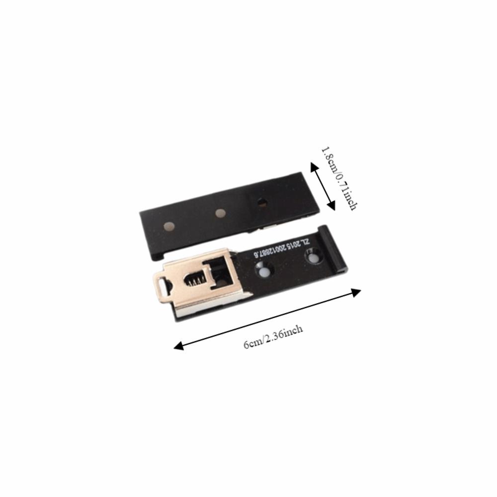 35mm DIN Rail Clamp U Shaped DIN Rail Fasten Clip Durable DIN Rail Holder For Relay Mounting