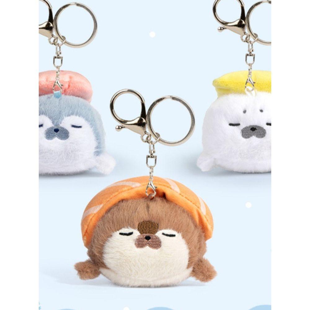 

bookaz [bookaz] Lazy Sushi Seal Keychain Egg Sushi Seal