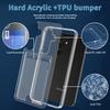 For Samsung Galaxy S25+ Clear Case TPU+PC+Acrylic Cell Phone Case with Card Holder