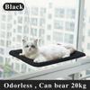 Kattenhangmat Raambed Kat Raambaars Zonnige zitplaats voor Kitty Rusten Huisdierbed Gemonteerd Huisdier Kitten Cot Bedden Veiligheid Versterken Kattenplanken