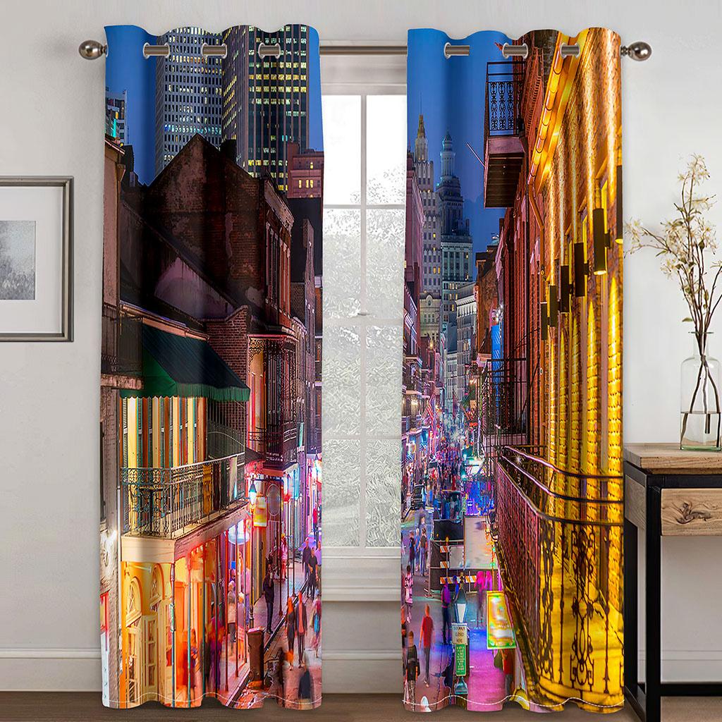 Romantic Paris Eiffel Tower Artist Photography Works Luxury Living Space Bedroom Space Home Decor Window Drapes 2 Panelss