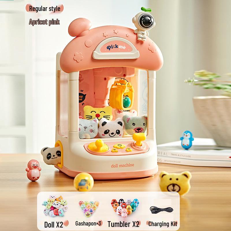 Kids' Mini Claw Machine: Home Electric Sound & Light Toy for Gashapon and Prizes
