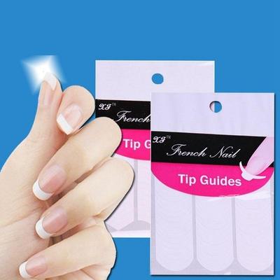 240 Pcs New French Manicure Nail Art Tips Form Guide Sticker Polish DIY Stencil