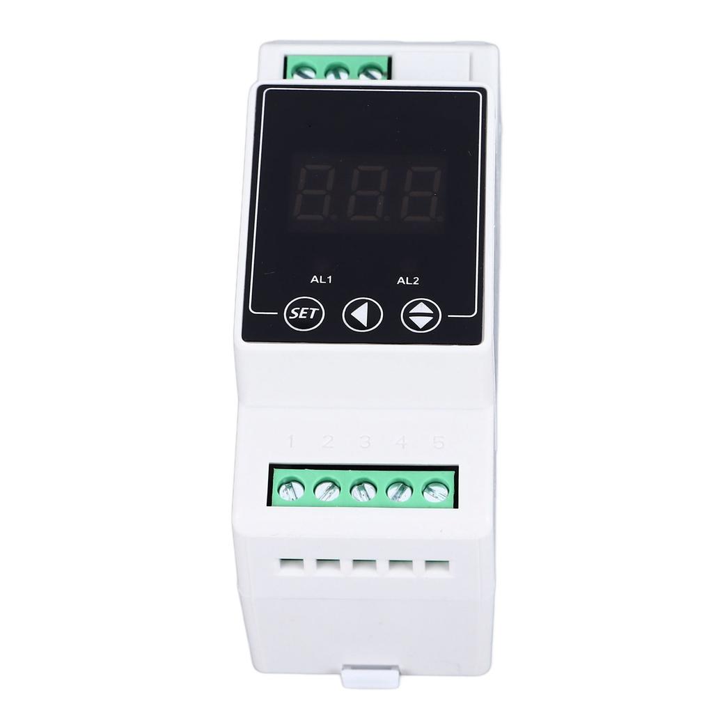 Geleiderail Temperatuurregelaar Verwarmen Koelen Digitale Thermostaat 2 Relais Cilindrische Sonde 2 Meter AC100‑240V