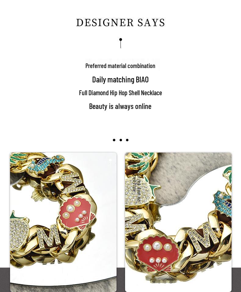 Original Full Diamond Unisex Hip-Hop Necklace – Trendy Style Seen In Live Broadcast