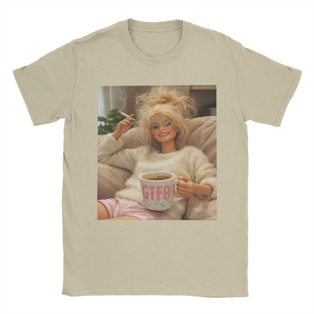 Funny Disgusting Doll Face Smoking Meme TShirt Men Funny Pure Cotton Tees Round Neck Short Sleeve T Shirt Gift Idea Clothing
