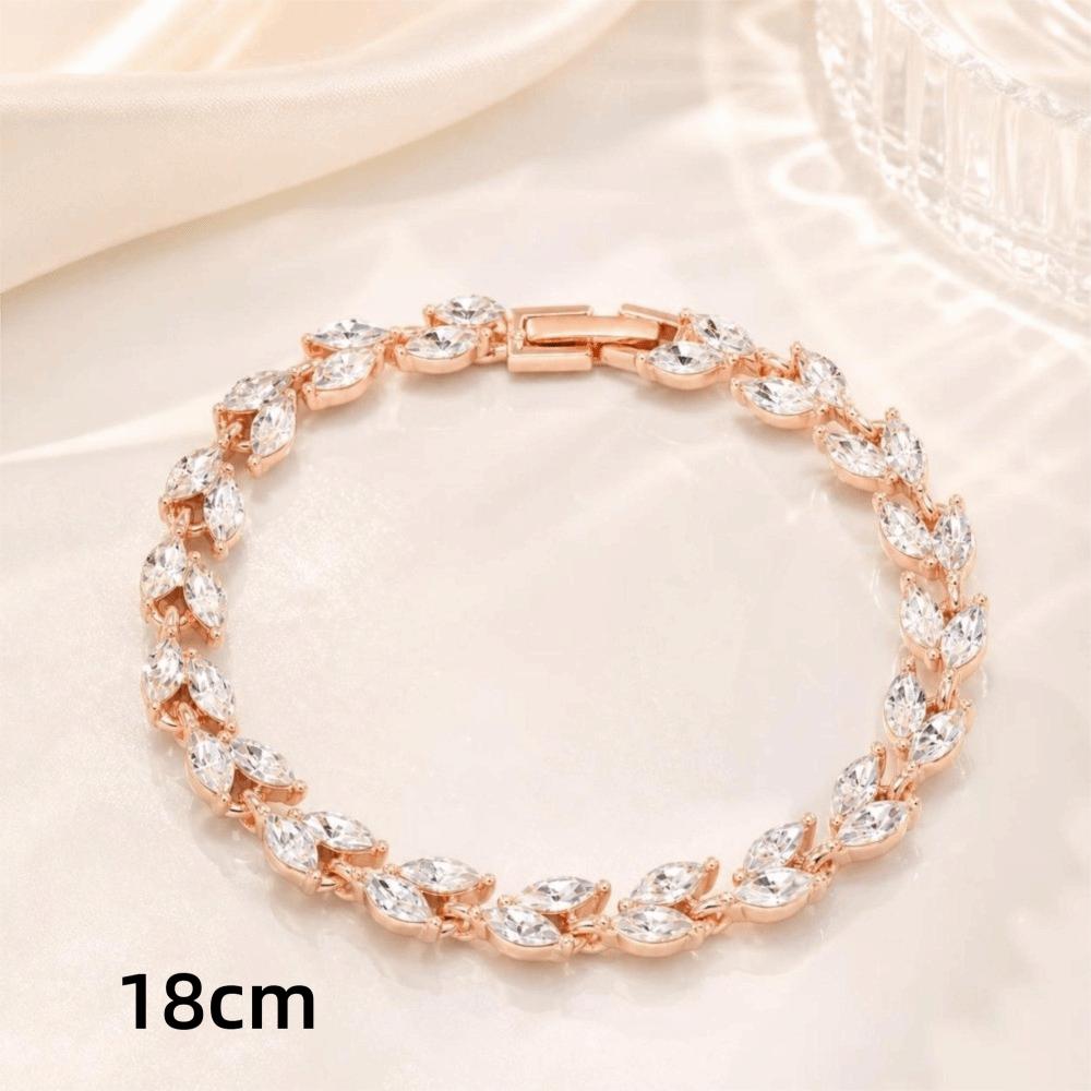 Adjustable Women Bracelet Colored Zircon Hand Jewelry Unique Chain Bracelet  Women