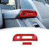 Car Center Armrest Box Switch Button Cover Trim Bezels for Ford Bronco + Red