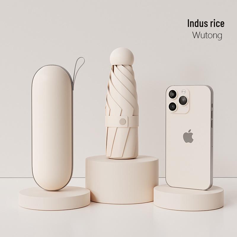 Women's Mini Pocket Folding Umbrella - High-End Sunscreen & Sunshade, Rain or Shine