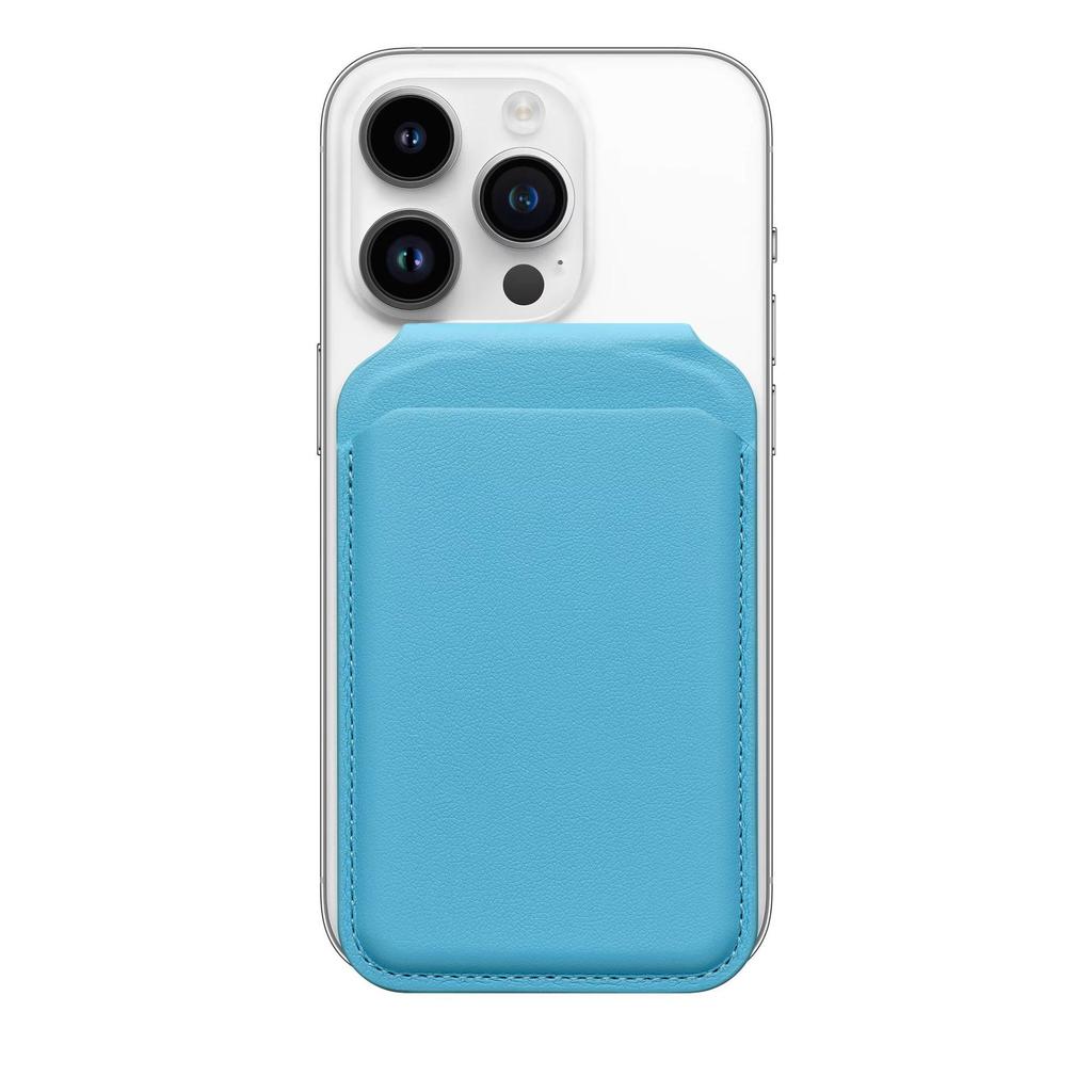 Magnetic Folding Stand & Card Holder for iPhone 17, 16, 15 with MagSafe-Compatible Leather Design