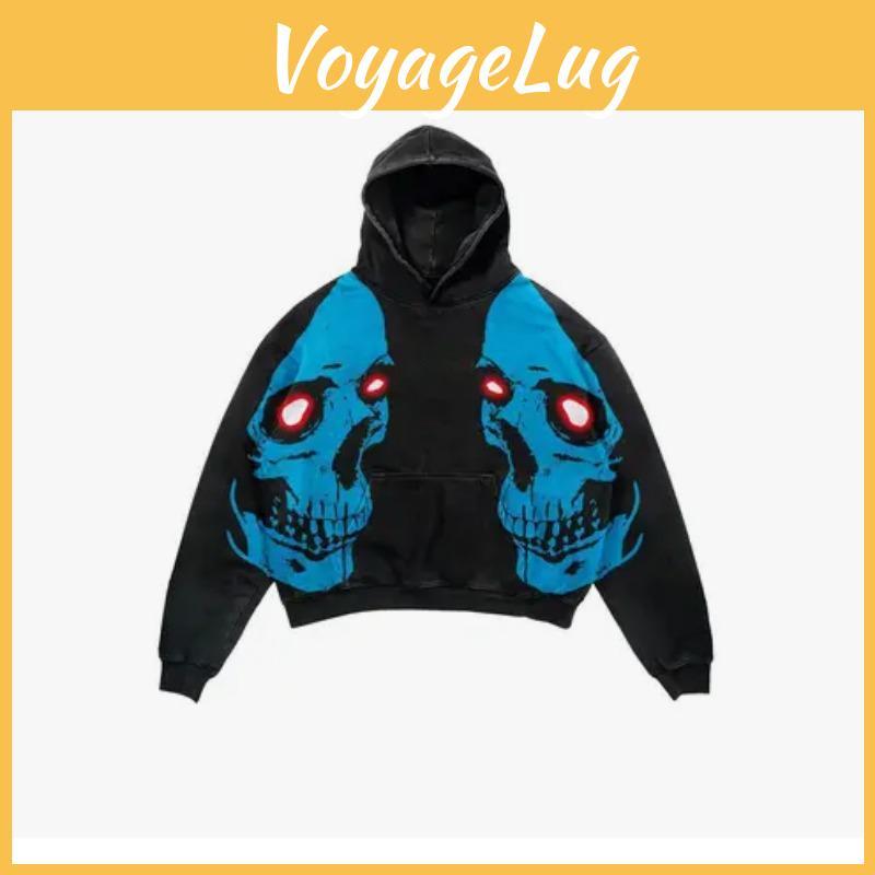 And And Men Autumn Winter Womens Skull Horror Element Pattern 3d Printed Hoodie Black Casual Pullover Suitable For Daily Wear
