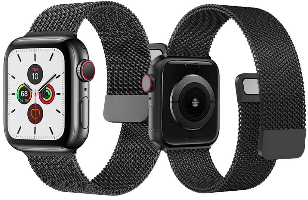 Strap for Apple Watch 3/4/5/6/7/8/9/Se 38/40 Bracelet Steel Black