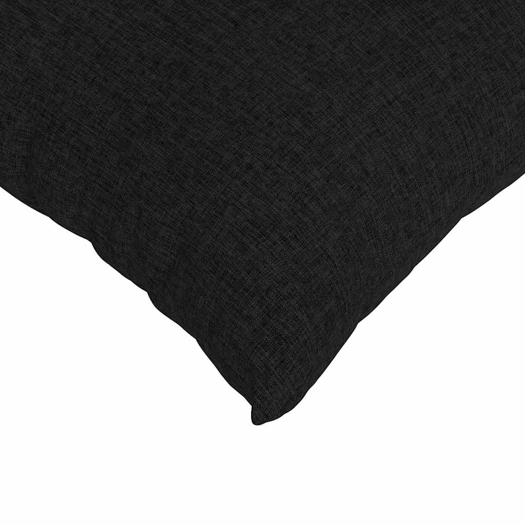 Sofa Cushions 2 Pcs Black 50 X 30 Cm Fabric