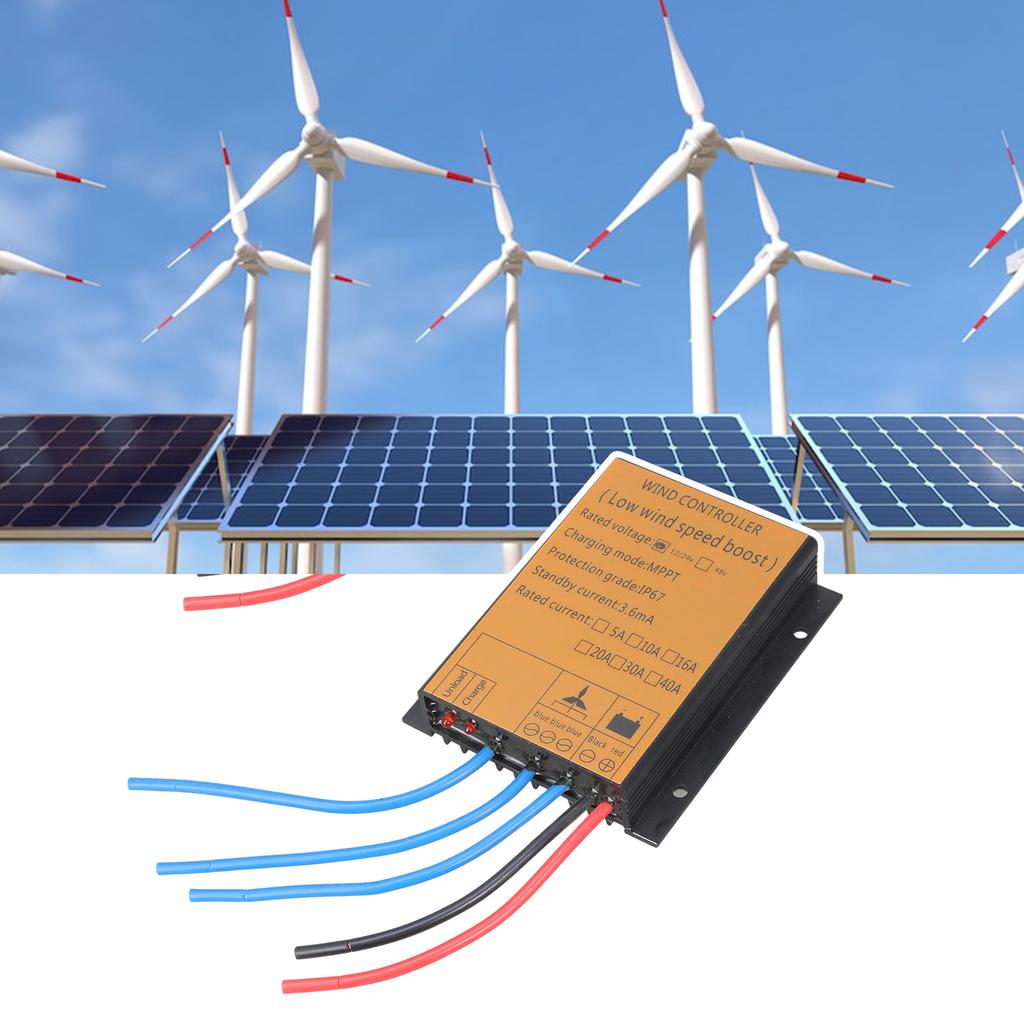 MPPT PWM Ladekontrollere for Vindturbiner 12V 24V 300W 1000W IP67 Vanntette Design 16A Effektiv Varmeavledning