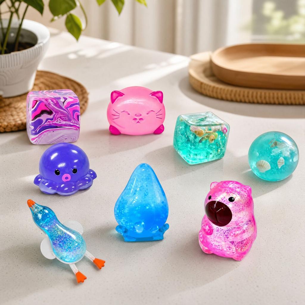 8 Pack Slow Stress Toys for Adults and Kids, Sensory Toy Set