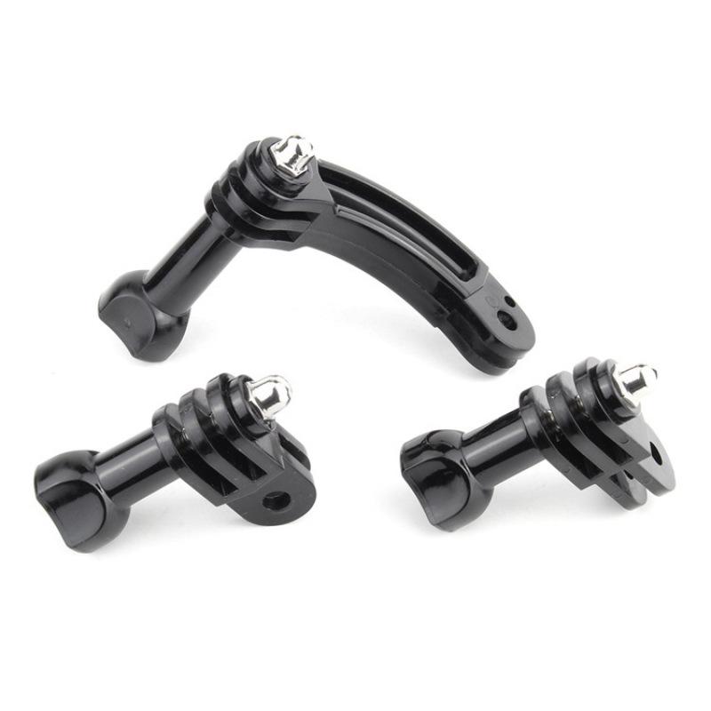 For GoPro Hero 7 6 5 4 Session 3+ 3 2 1 Camera Helmet Curved Extension Arm with Rotary Connection