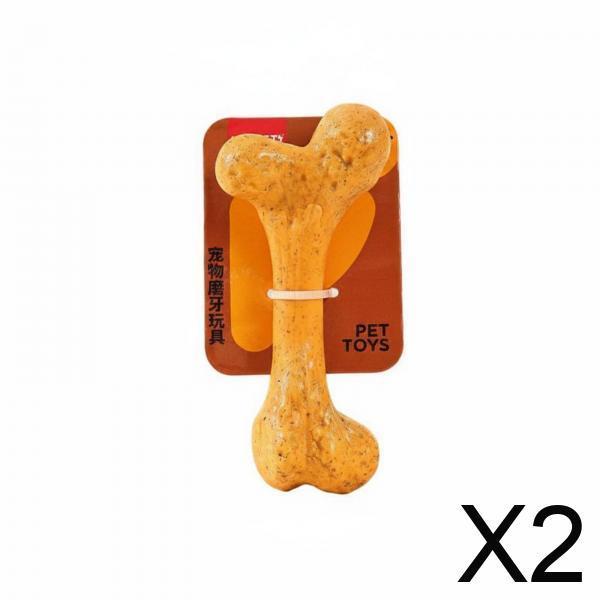 2 Pack Chewing Training Bone Dog Toy Gnaw Stick And Gentle Material for Long