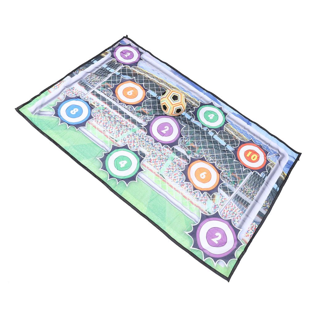 Soccer   Game Mat Set Indoor Outdoor Foot  Toss Target Game Toss Soccer Goal Game with Soccer   for Boys