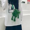 Creative Cartoon Shoulder Bag Cute Green Frog Crossbody Bag Women Messenger Bag Ins Girl Plush Bag Handbag