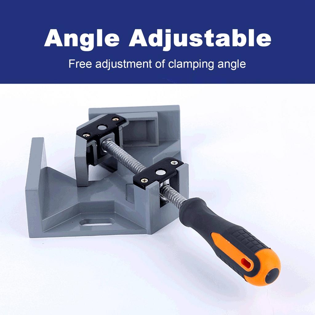 Right Angle 90 Degree Wood Clamps For Woodworking, With Adjustable Swing Jaw Aluminum Alloy Frame, For Welding, DIY