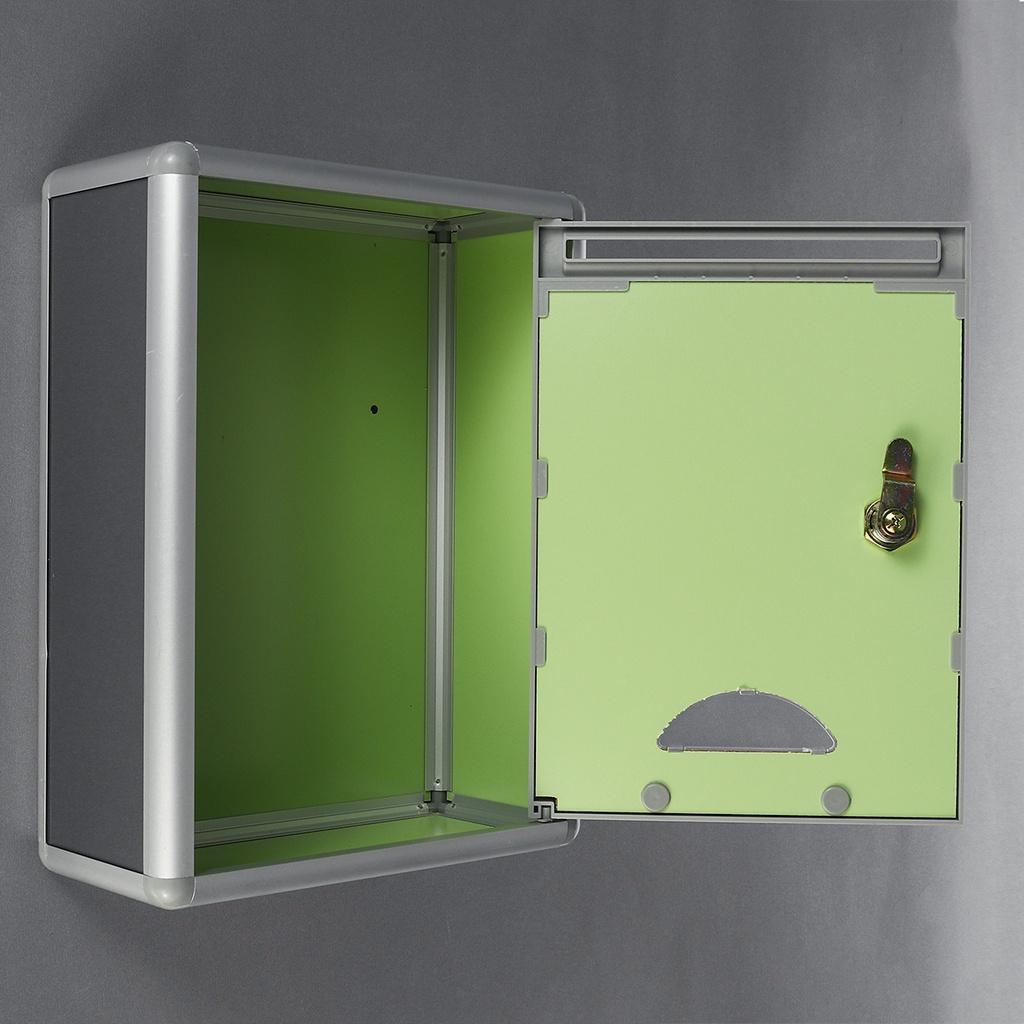 Outdoor Security Locking Mailbox Letter Box Suggestion Box Newspaper Mail Letter Post Home Garden Aluminum Alloy Mailbox