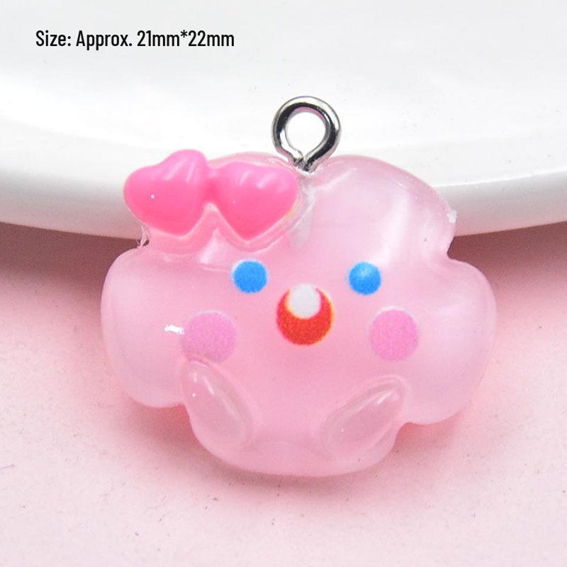 Красочный Светящийся Облако и Радуга Подвеска Шарм для Украшений