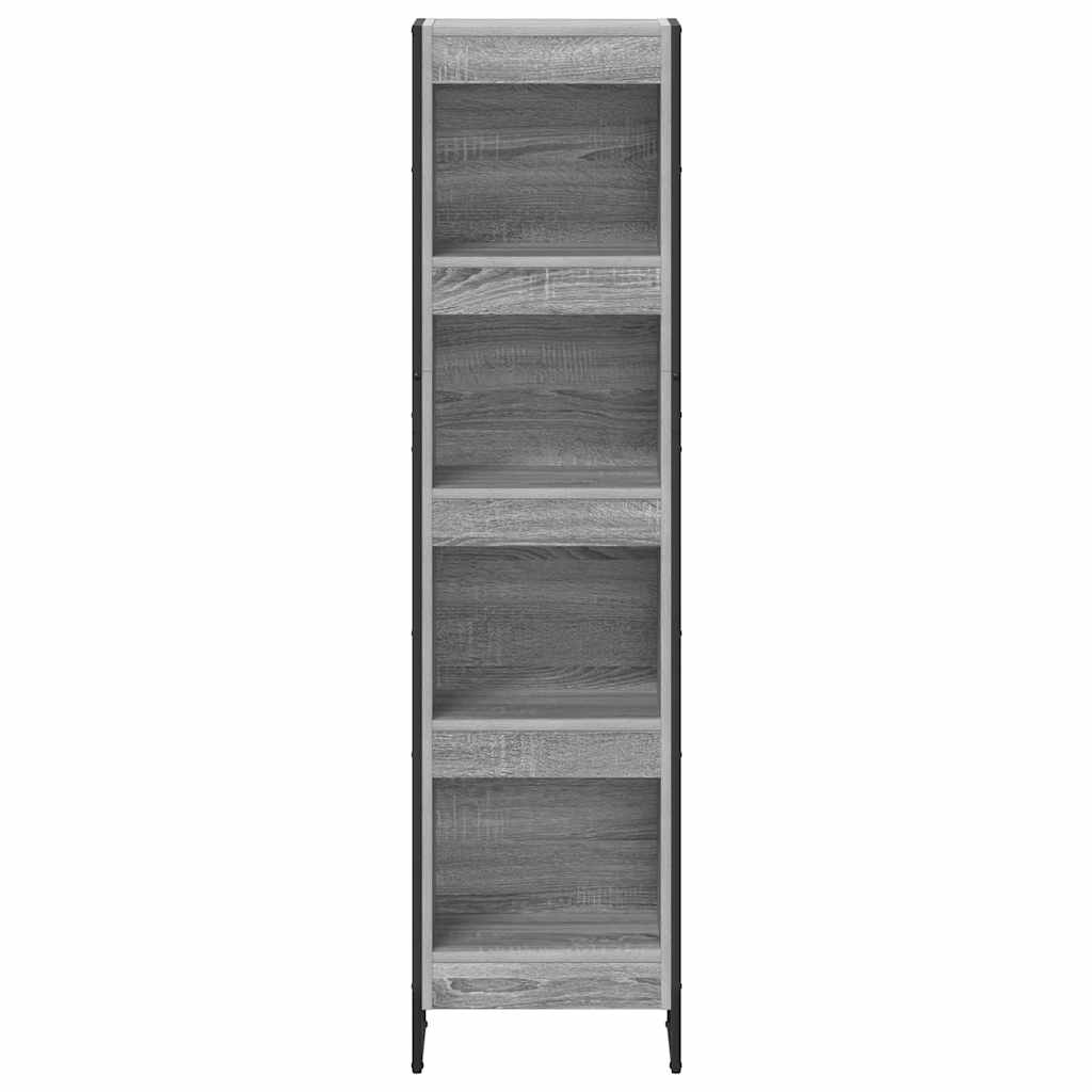 Bookshelf Grey Sonoma 40 x 30 x 155 cm Engineered Wood