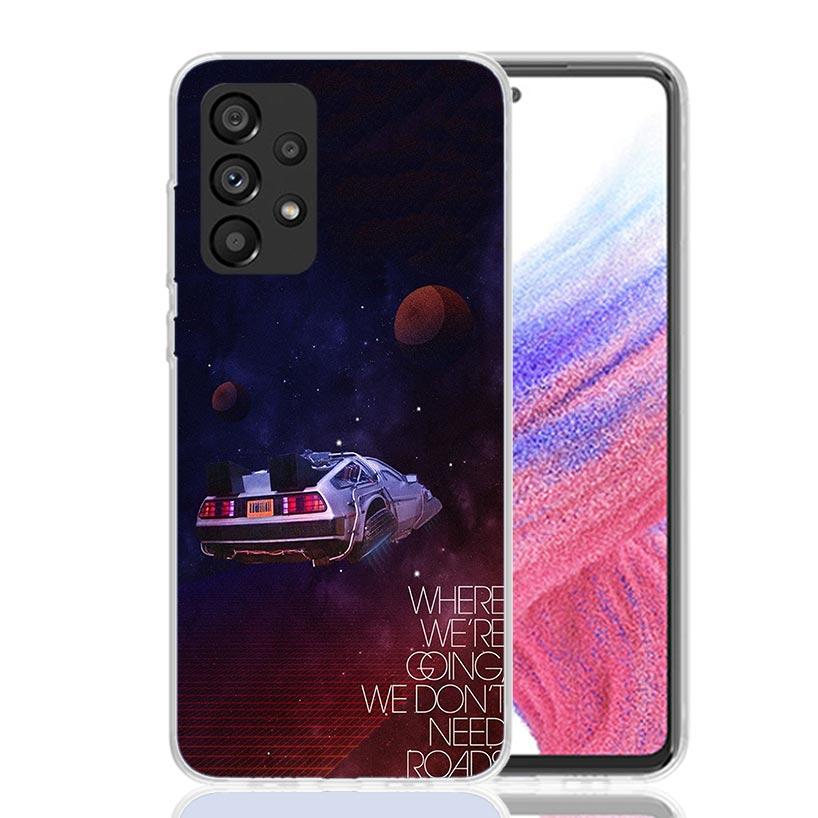 Back To The Future Time Machine Case Phone Cover for Samsung Galaxy A17 A16 A15 A14 A13 A56 A55 A54 A53 A36 A35 A34 A33 A26 A25
