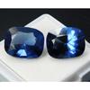 20 Ct Blue Sapphire Cushion Cut Natural Loose Gemstone Pair Ring Size CERTIFIED A-5185