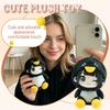Plush Stuffed Animal Toy Soft Penguin Doll Huggable Figure for Kids and Adults Cuddly Plushie Collectible for Home Office Decor