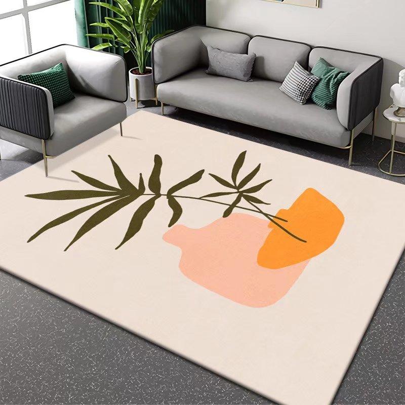 

Nordic Minimalist Abstract Lines Гостиная Ковер Диван Журнальный Столик Подставка Для Ног Ковер Напольный Коврик 80*120cm