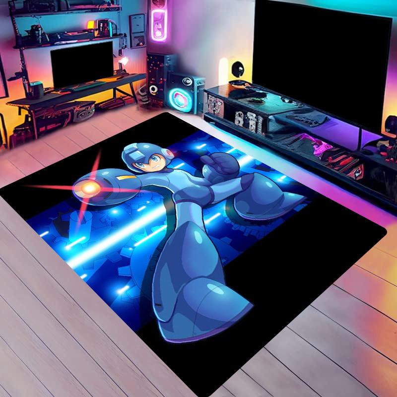 Robot Game Carpet M-Megaman European and American Series Living Room Square Rugs Tent Mats Carpets for Living Room