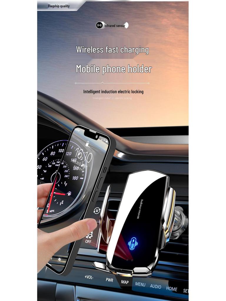Autotelefonhalter und kabelloses Ladegerät mit Magic Clip A1 - Navigationshalterung
