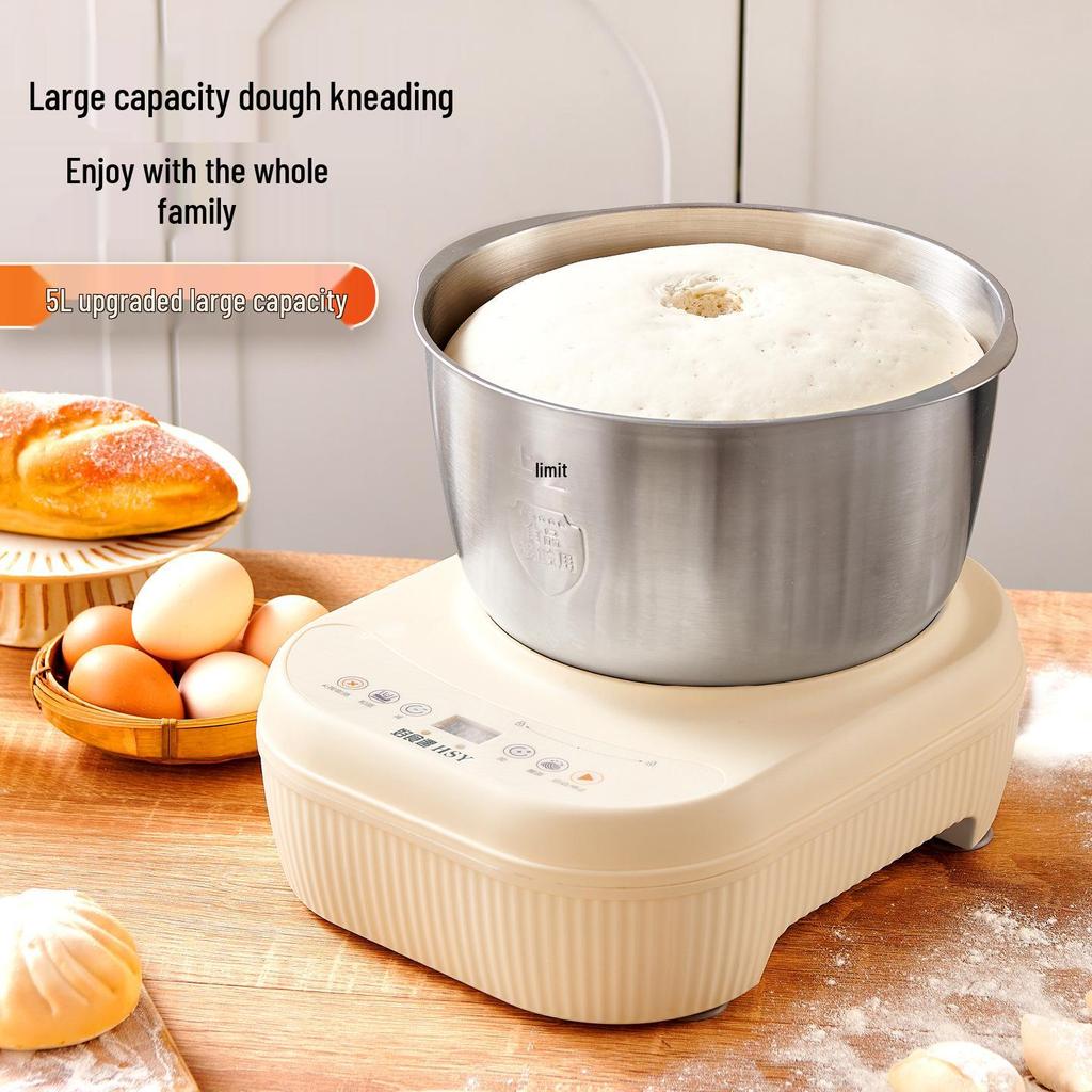 New Fully Automatic Stainless Steel Dough Kneader and Mixer with Timer