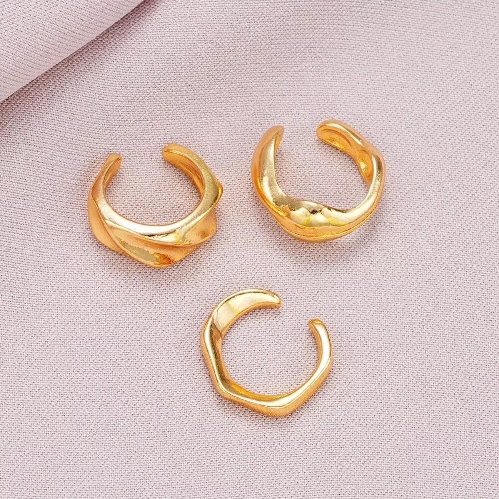 3pcs Set Irregular Helix Cartilage Clip Fake Piercing Women Earrings Chunky Jewelry Kit