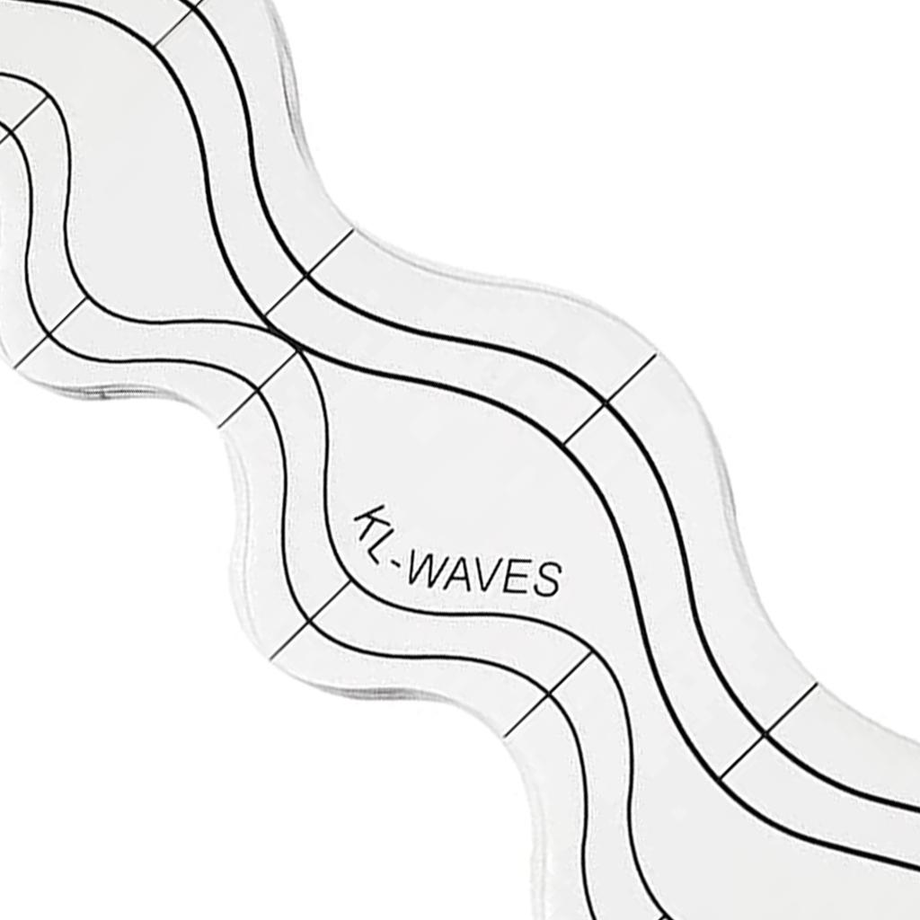 Wavy Sewing Rulers Patchwork Stencils Clear Acrylic Quilting Templates For Sewing Machine Quilting And Patchwork Project