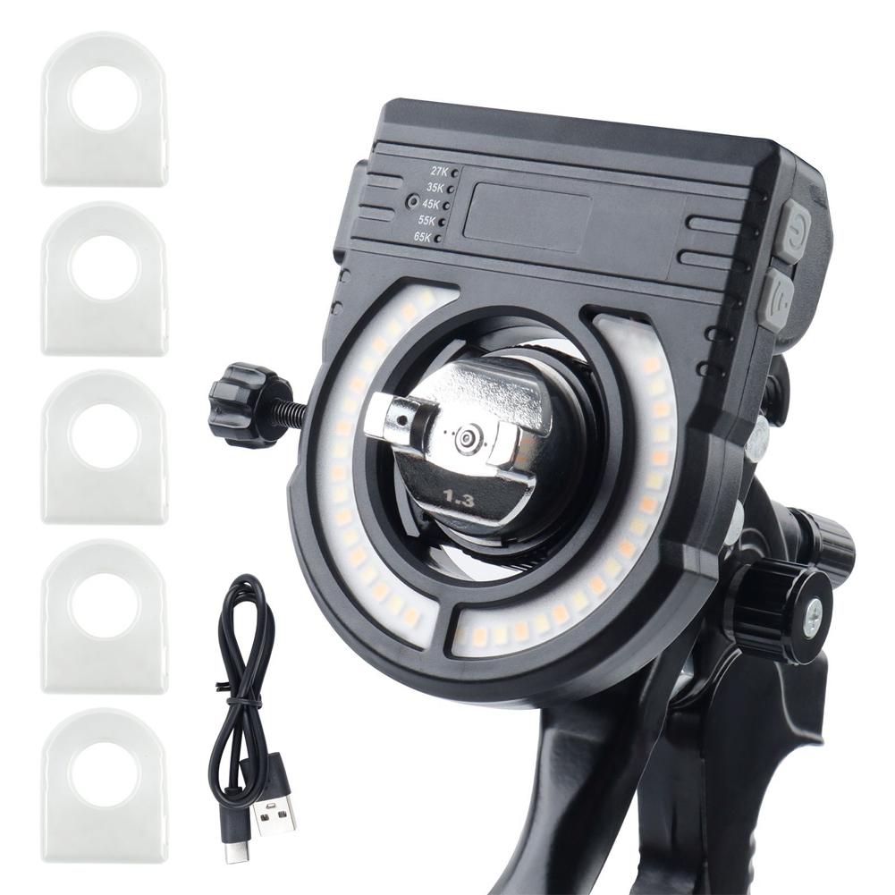 Car Spray Gun Lighting 5 Colors Adjustable 4-Hour Runtime Paint Fill Light Searchlight Workshop Painting Tool Accessories