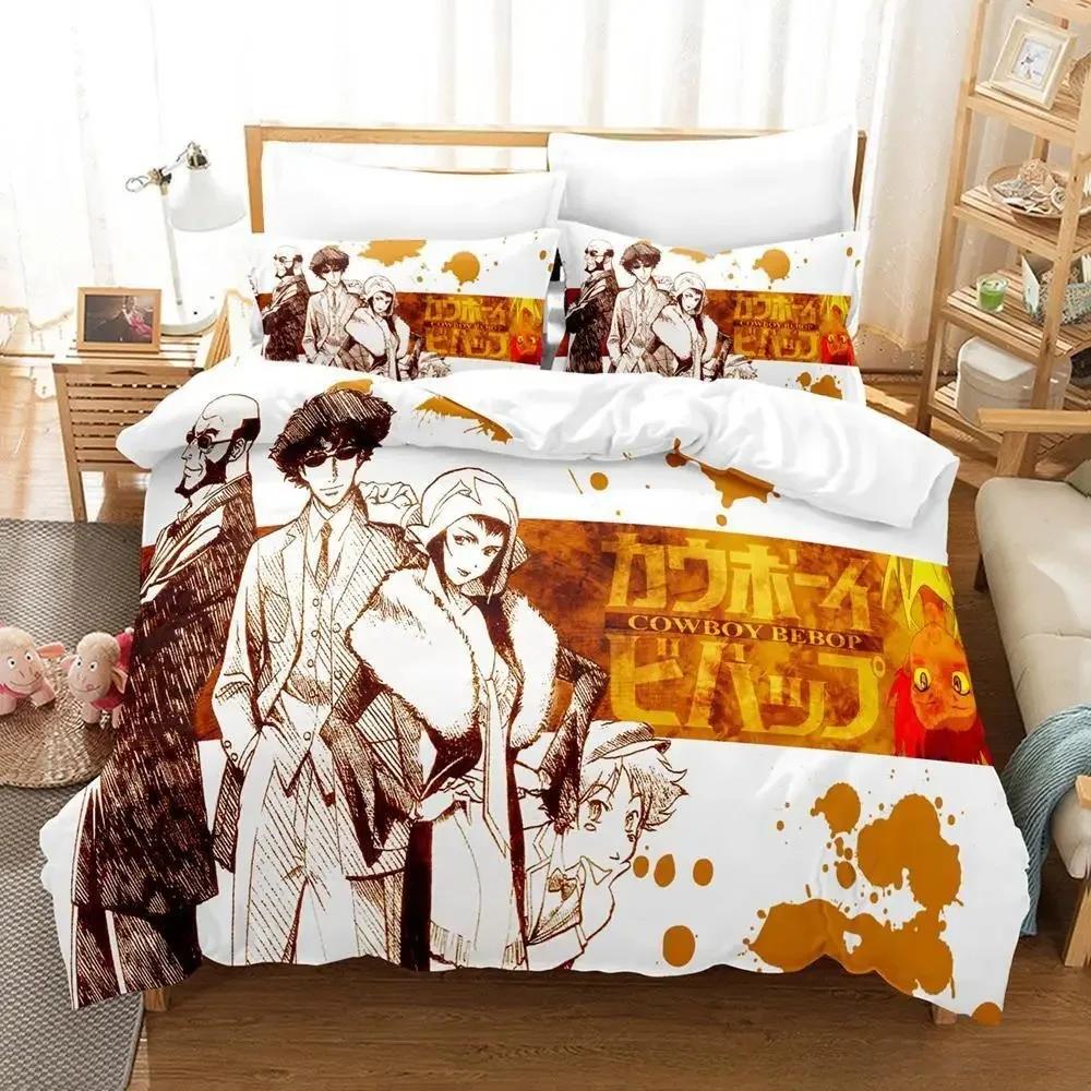 New Cowboy Bebop Beding Set Single Twin Ful Quen King-Sized Dimensionsd Dimensions Bed Linen Set Adult People Kid Bedrom Duvet cover Sets 3D Game Bed