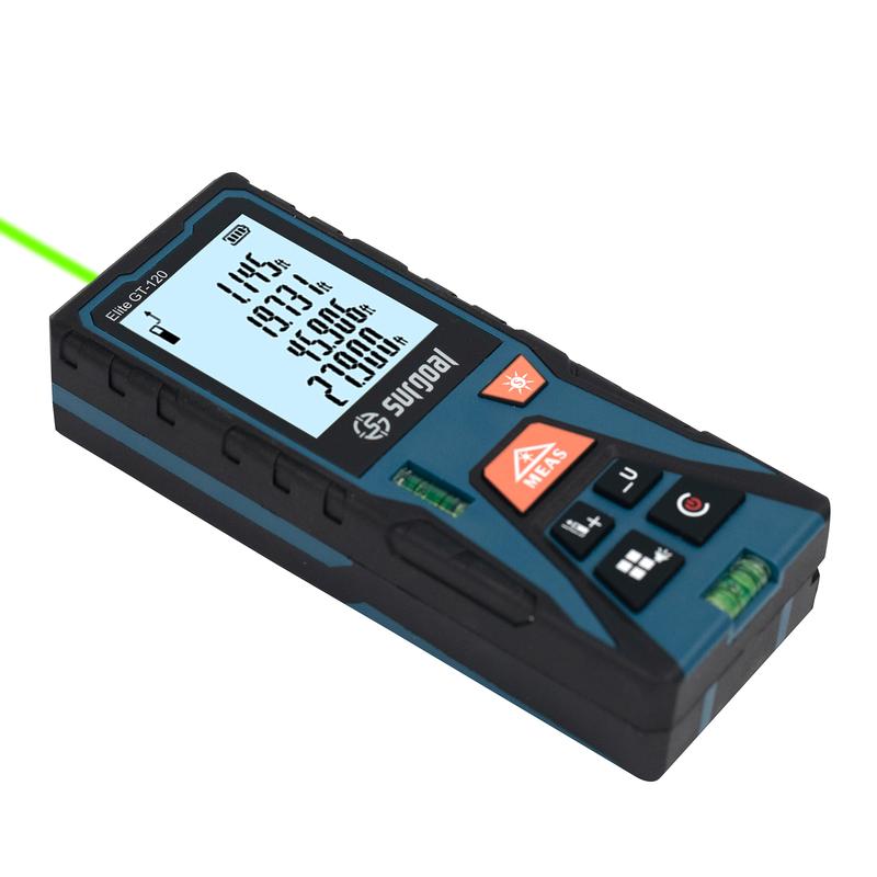 Green Laser Rangefinder Tape Multi-Measuring Digital Handheld Building Laser Distance Meter With Horizontal Bubble