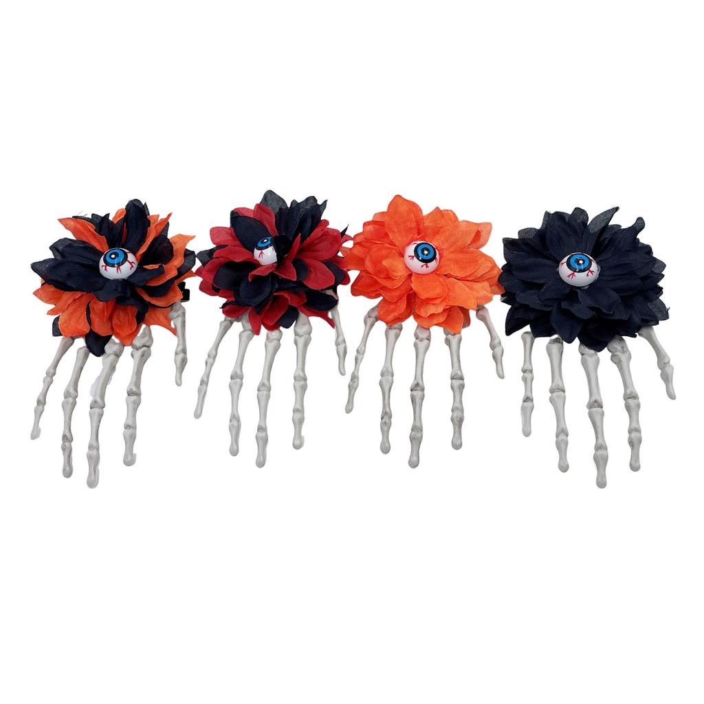 Unique Skeleton Grip Hairpins Theme Hair Clip Costume Party Headwear for Halloween Dress Up and Themed Gatherings