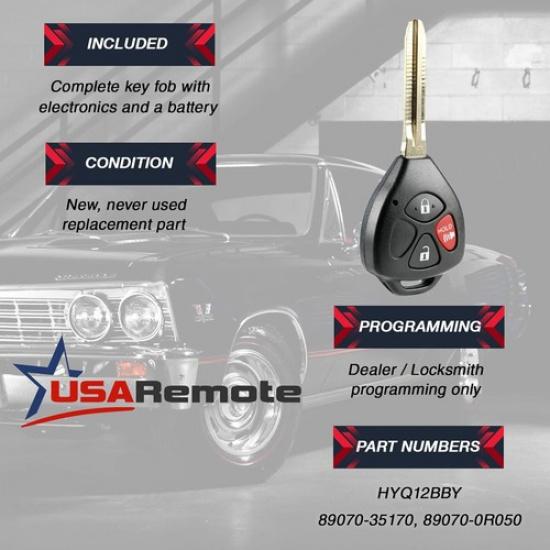 Key Fob Keyless Entry Remote fits 2010-2016 4Runner / 2010-2012 Rav4 / 2012