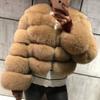 VAYLA Damenmode Kunstpelzmantel Super Heiß Herbst Winter Damen Kurze Kunstfuchs Fell Flauschige Jacke Hohe Qualität Top Damen Pelzmäntel