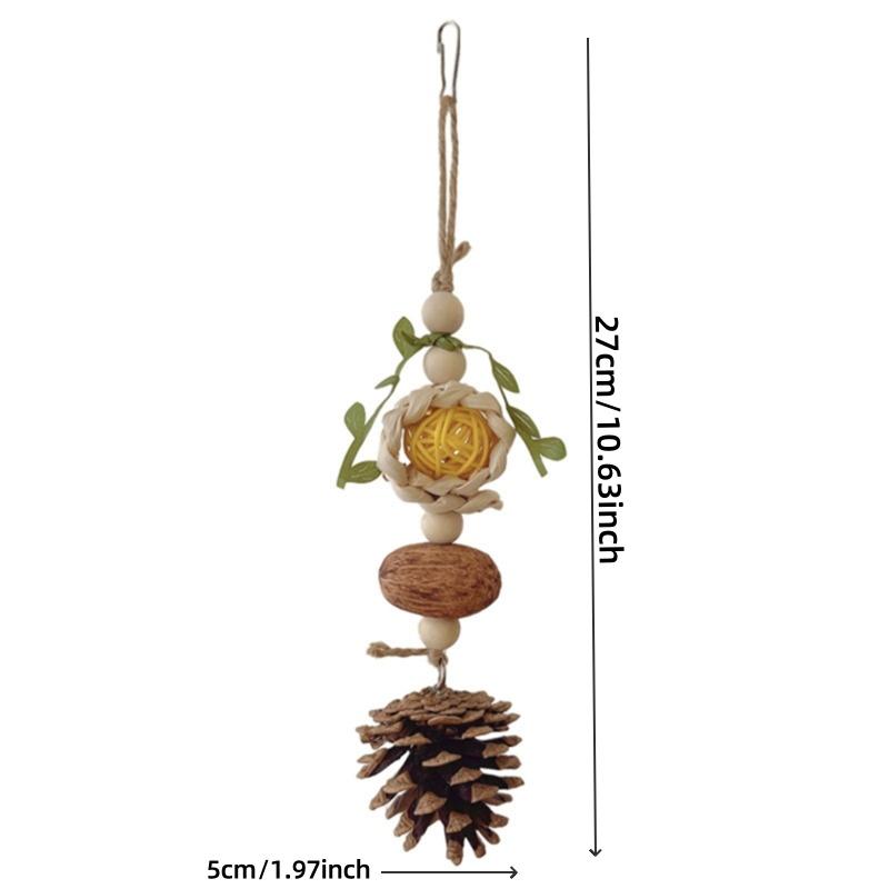 

Игрушка для жевания домашних птиц Красочные деревянные кубики Акриловые бусины Игрушка для попугая Мостик для укуса Птица Разрывающая игрушка Обучение корелл Подвесные качели