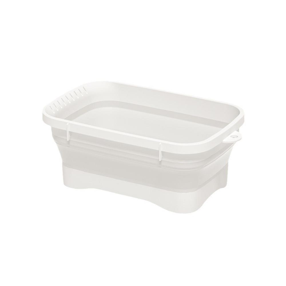 Space Saving Vegetable Washing Basin Foldable Laundry Tub Durable Dishpan  Food